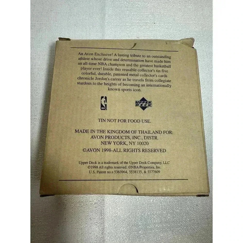 Michael Jordan 1998 Upper Deck & Avon Tin Can-UNOPENED FACTORY SEALED VINTAGE - Picture 4 of 4